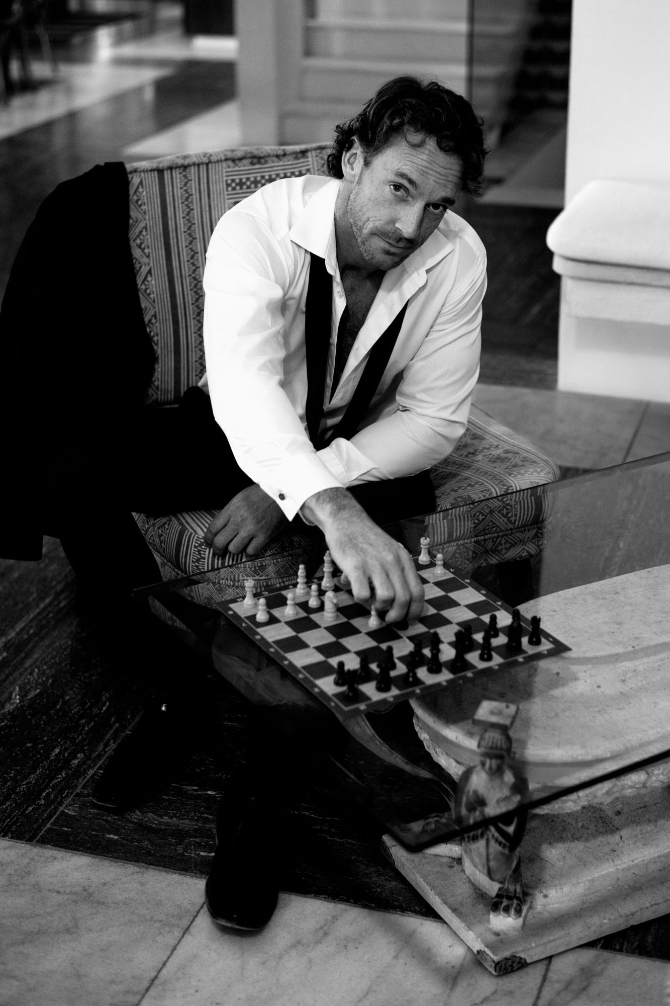 Cassius Drake — at the chess table